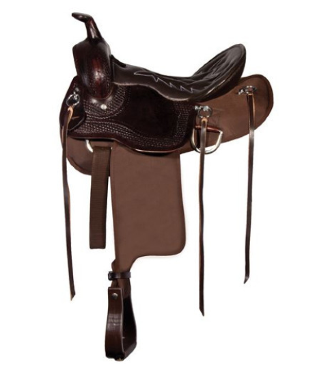 Double S Leather-Cordura Trail Saddle